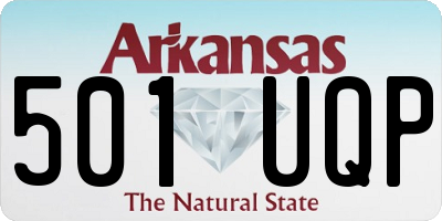 AR license plate 501UQP