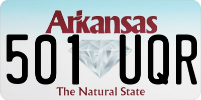 AR license plate 501UQR