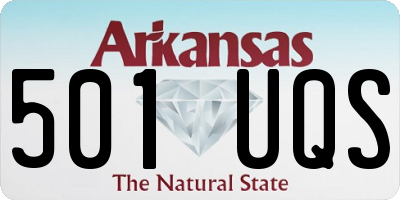 AR license plate 501UQS