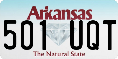 AR license plate 501UQT