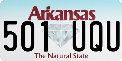 AR license plate 501UQU