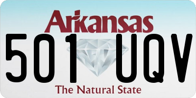 AR license plate 501UQV
