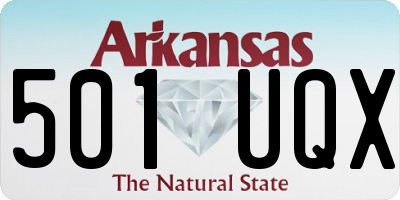 AR license plate 501UQX