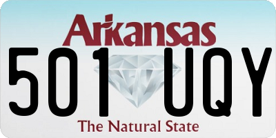 AR license plate 501UQY