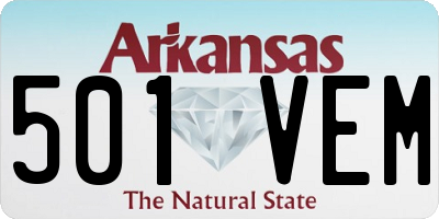 AR license plate 501VEM