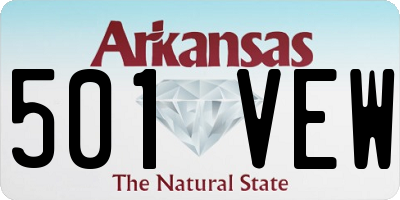 AR license plate 501VEW