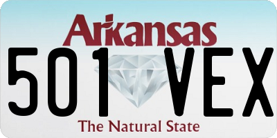 AR license plate 501VEX