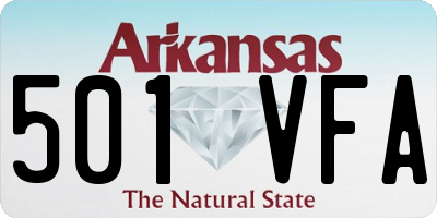AR license plate 501VFA