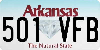AR license plate 501VFB