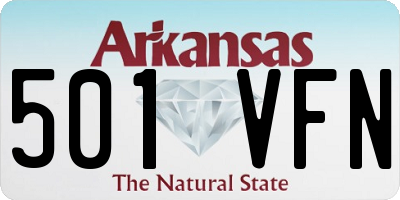 AR license plate 501VFN