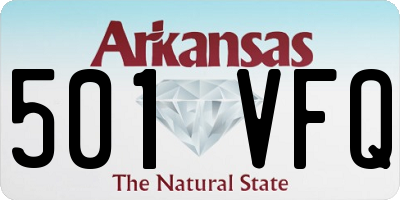 AR license plate 501VFQ
