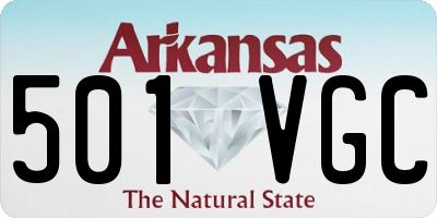 AR license plate 501VGC