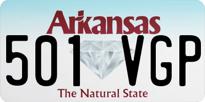 AR license plate 501VGP