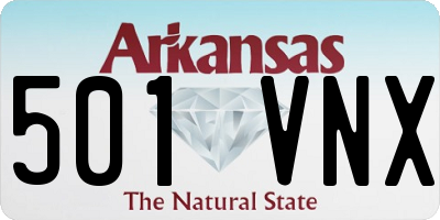 AR license plate 501VNX