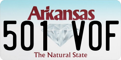 AR license plate 501VOF
