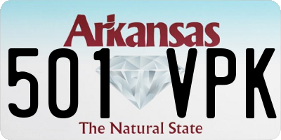 AR license plate 501VPK