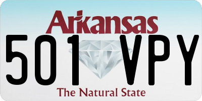 AR license plate 501VPY