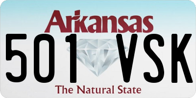 AR license plate 501VSK