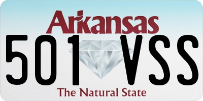 AR license plate 501VSS