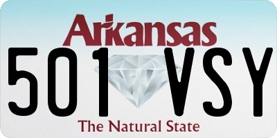 AR license plate 501VSY