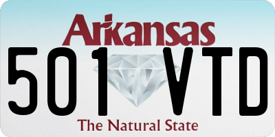 AR license plate 501VTD
