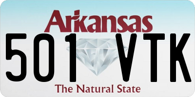 AR license plate 501VTK