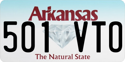 AR license plate 501VTO