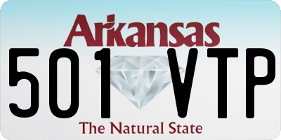 AR license plate 501VTP