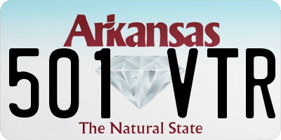 AR license plate 501VTR