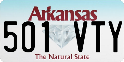 AR license plate 501VTY