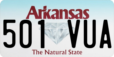 AR license plate 501VUA