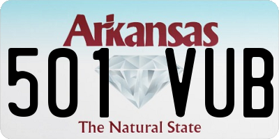 AR license plate 501VUB