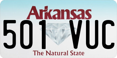 AR license plate 501VUC