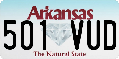 AR license plate 501VUD