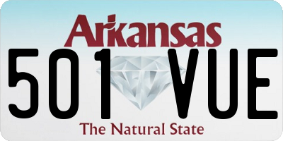 AR license plate 501VUE