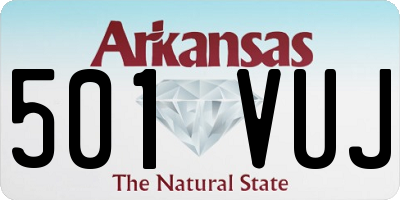 AR license plate 501VUJ