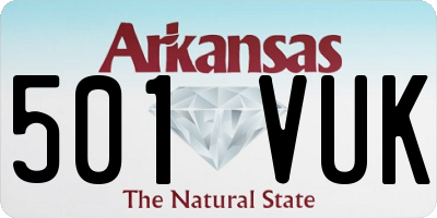 AR license plate 501VUK