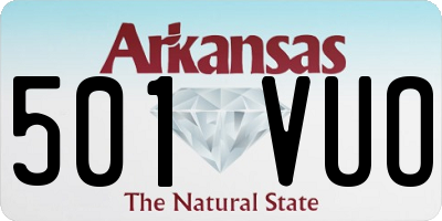 AR license plate 501VUO