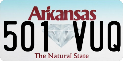 AR license plate 501VUQ