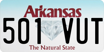 AR license plate 501VUT