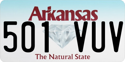 AR license plate 501VUV
