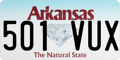 AR license plate 501VUX