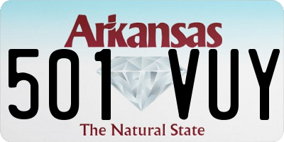 AR license plate 501VUY