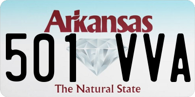 AR license plate 501VVA
