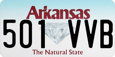 AR license plate 501VVB