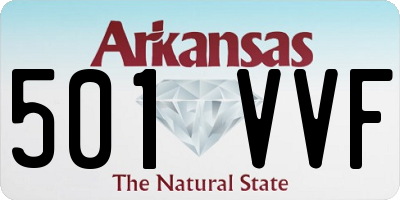 AR license plate 501VVF