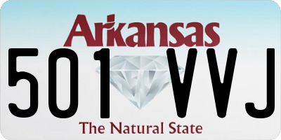 AR license plate 501VVJ