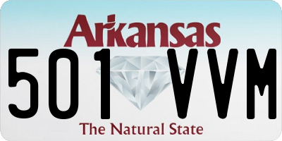 AR license plate 501VVM