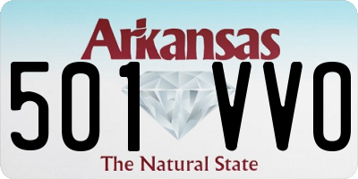 AR license plate 501VVO