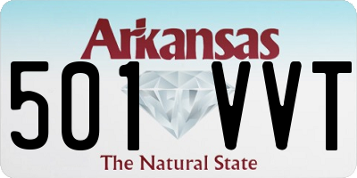 AR license plate 501VVT